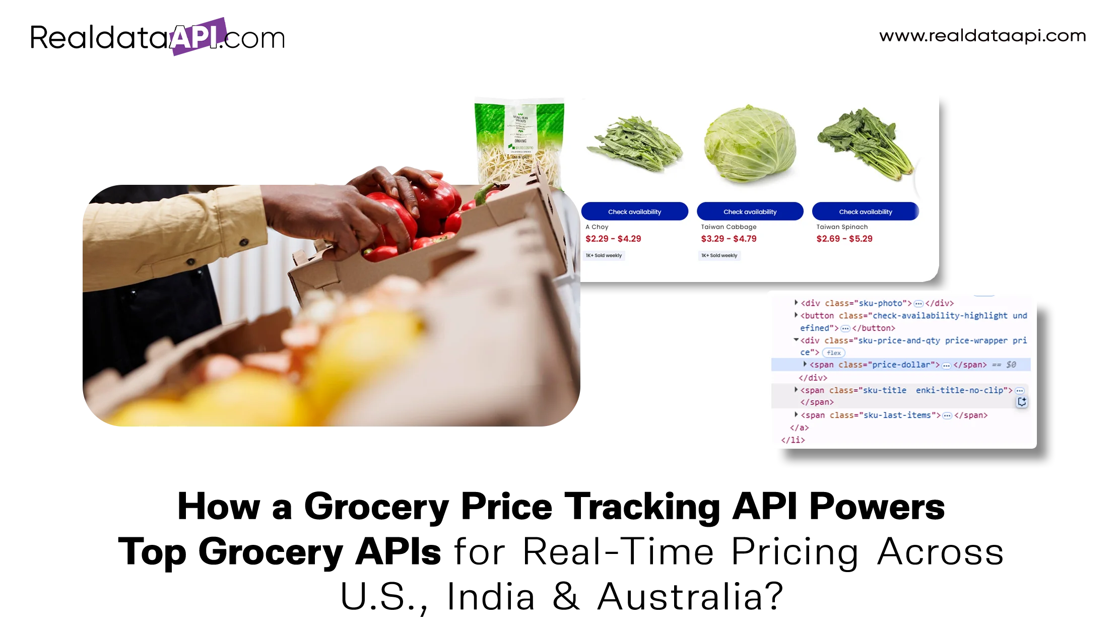 How a Grocery Price Tracking API Powers Top Grocery APIs for Real-Time Pricing
                        Across U.S., India & Australia?